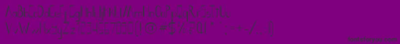 Smoth Bight   Por Kustren-Schriftart – Schwarze Schriften auf violettem Hintergrund