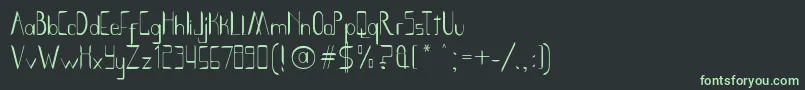 Smoth Bight   Por Kustren-Schriftart – Grüne Schriften auf schwarzem Hintergrund
