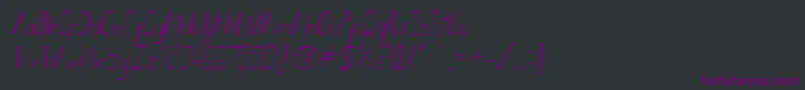 fuente Smoth Bight Italic   Por Kustren – Fuentes Moradas Sobre Fondo Negro