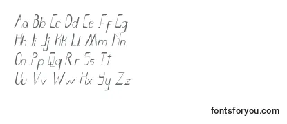 Überblick über die Schriftart Smoth Bight Italic   Por Kustren