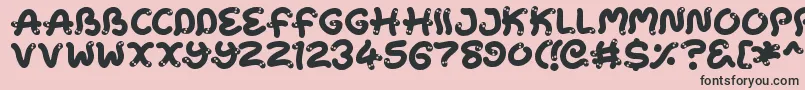 Snake Chan Font – Black Fonts on Pink Background