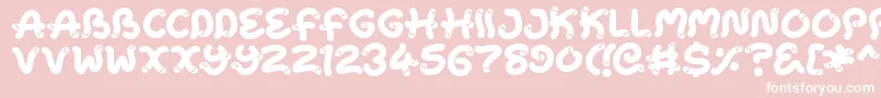 Snake Chan Font – White Fonts on Pink Background