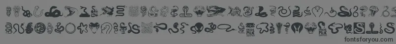 Weitere Informationen zur Snake mix-Schriftart Snake mix-Schriftart – Schwarze Schriften auf grauem Hintergrund