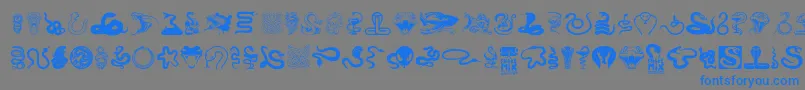 Weitere Informationen zur Snake mix-Schriftart Snake mix-Schriftart – Blaue Schriften auf grauem Hintergrund