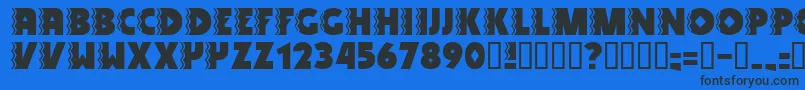 SNAKV    Font – Black Fonts on Blue Background