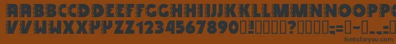 SNAKV    Font – Black Fonts on Brown Background