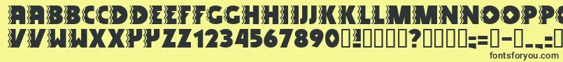 SNAKV    Font – Black Fonts on Yellow Background