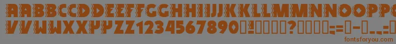 SNAKV    Font – Brown Fonts on Gray Background