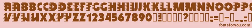 SNAKV    Font – Brown Fonts on Pink Background