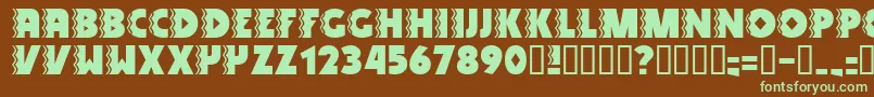 SNAKV    Font – Green Fonts on Brown Background