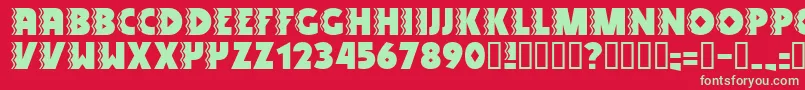 SNAKV    Font – Green Fonts on Red Background