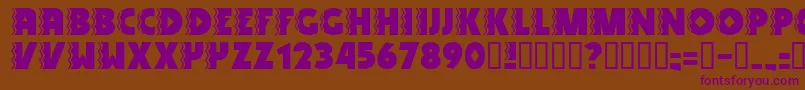 SNAKV    Font – Purple Fonts on Brown Background