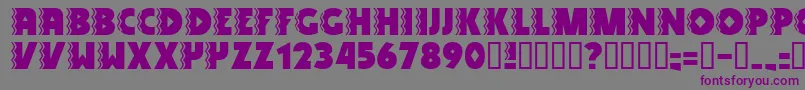 SNAKV    Font – Purple Fonts on Gray Background