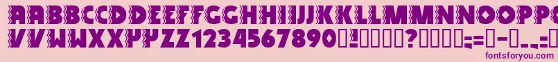 SNAKV    Font – Purple Fonts on Pink Background