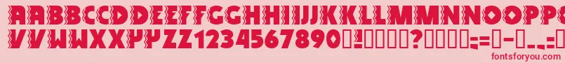 SNAKV    Font – Red Fonts on Pink Background