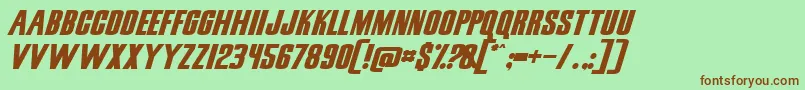 SNICN    Font – Brown Fonts on Green Background