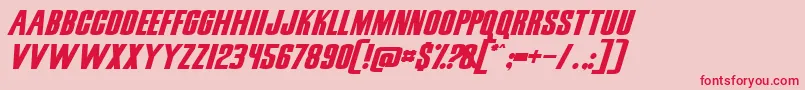 SNICN    Font – Red Fonts on Pink Background