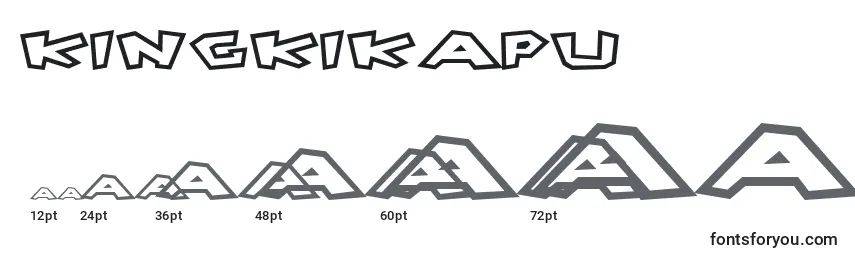 KingKikapu Font Sizes