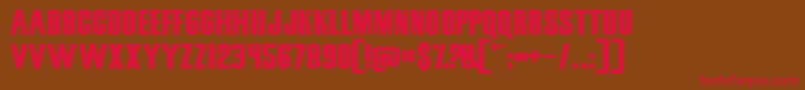SNICSN   Font – Red Fonts on Brown Background