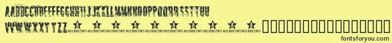 SNIPER   Font – Black Fonts on Yellow Background