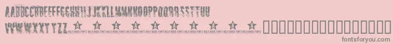SNIPER   Font – Gray Fonts on Pink Background