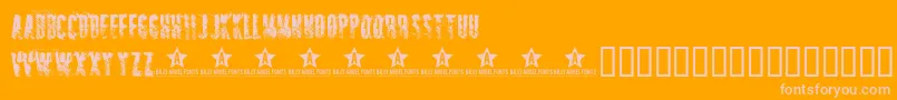 SNIPER   Font – Pink Fonts on Orange Background