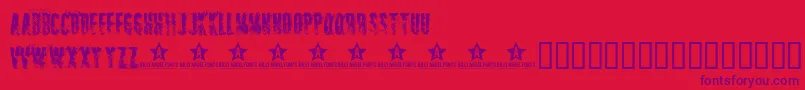 Шрифт SNIPER   – фиолетовые шрифты на красном фоне