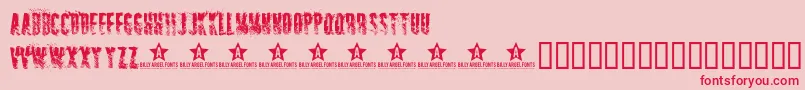 SNIPER   Font – Red Fonts on Pink Background