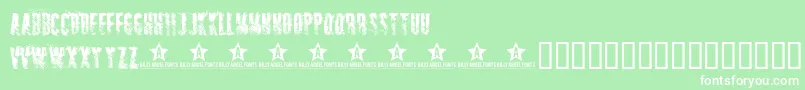 SNIPER   Font – White Fonts on Green Background