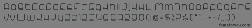 Шрифт SNoRG 002 erc – чёрные шрифты на сером фоне