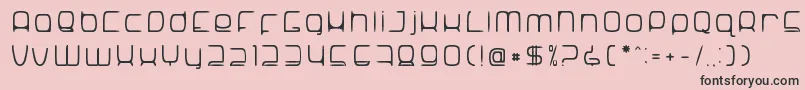 Шрифт SNoRG 002 erc – чёрные шрифты на розовом фоне
