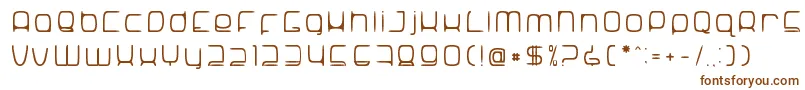 SNoRG 002 erc-Schriftart – Braune Schriften