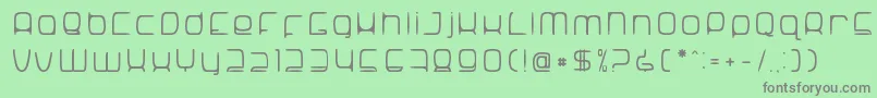SNoRG 002 erc Font – Gray Fonts on Green Background