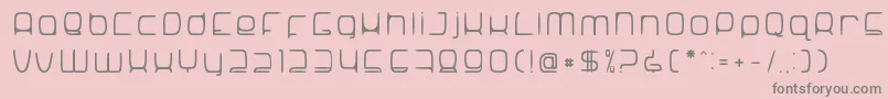 Шрифт SNoRG 002 erc – серые шрифты на розовом фоне