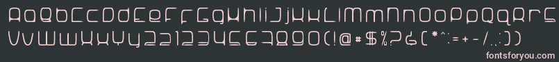 Шрифт SNoRG 002 erc – розовые шрифты на чёрном фоне