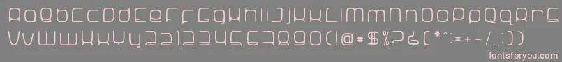 Шрифт SNoRG 002 erc – розовые шрифты на сером фоне