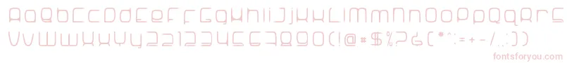 Шрифт SNoRG 002 erc – розовые шрифты на белом фоне