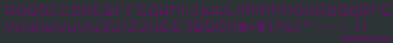 Шрифт SNoRG 002 erc – фиолетовые шрифты на чёрном фоне