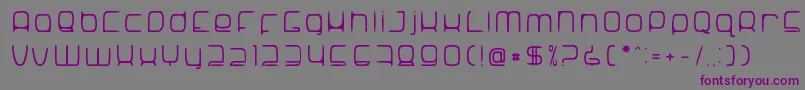 SNoRG 002 erc Font – Purple Fonts on Gray Background