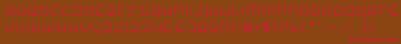 Шрифт SNoRG 002 erc – красные шрифты на коричневом фоне