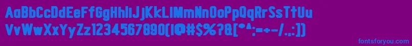 Snow Deep Font – Blue Fonts on Purple Background