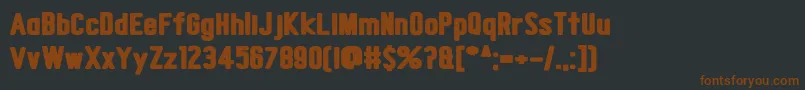 Snow Deep Font – Brown Fonts on Black Background