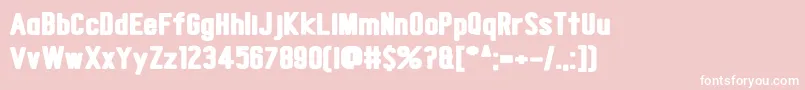 Snow Deep Font – White Fonts on Pink Background