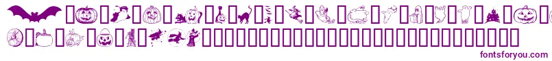Helloween Font – Purple Fonts on White Background