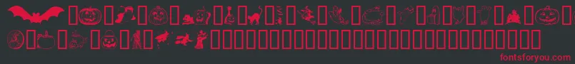 Helloween Font – Red Fonts on Black Background