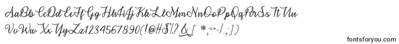 fuente Snowflake Calligraphy   – Fuentes de Microsoft Word