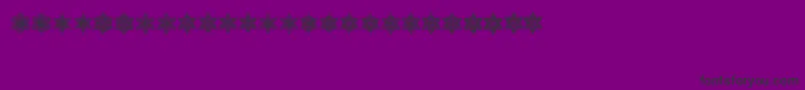 フォントSnowflake – 紫の背景に黒い文字