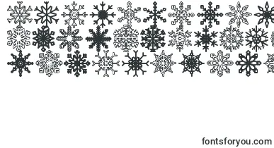 Snowflakes St font – christmas Fonts