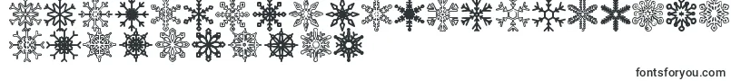 Fonte Snowflakes St – fontes de Natal
