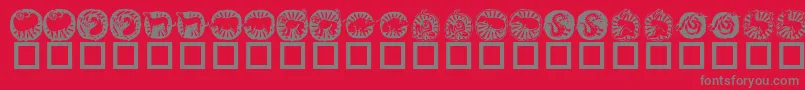 Más sobre la fuente KrChineseZodiac fuente KrChineseZodiac – Fuentes Grises Sobre Fondo Rojo